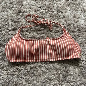 Roxy striped bikini top